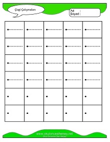 Çizgi Çalışma Sayfaları